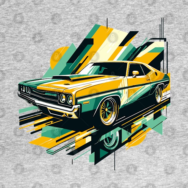 Car Muscle 1970-YGW by sapphire seaside studio